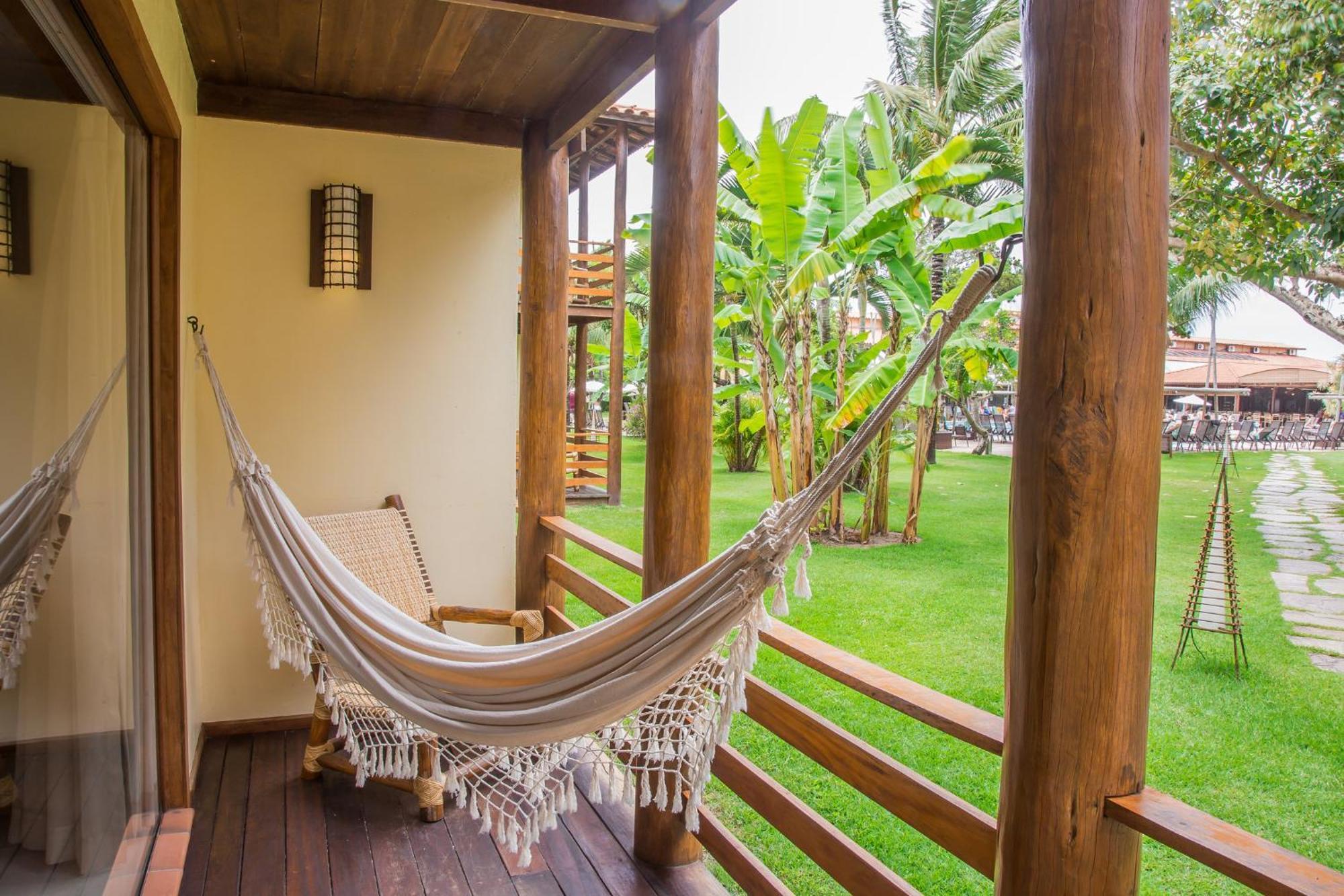 La Torre Resort All Inclusive Porto Seguro Exterior photo A hammock on a balcony