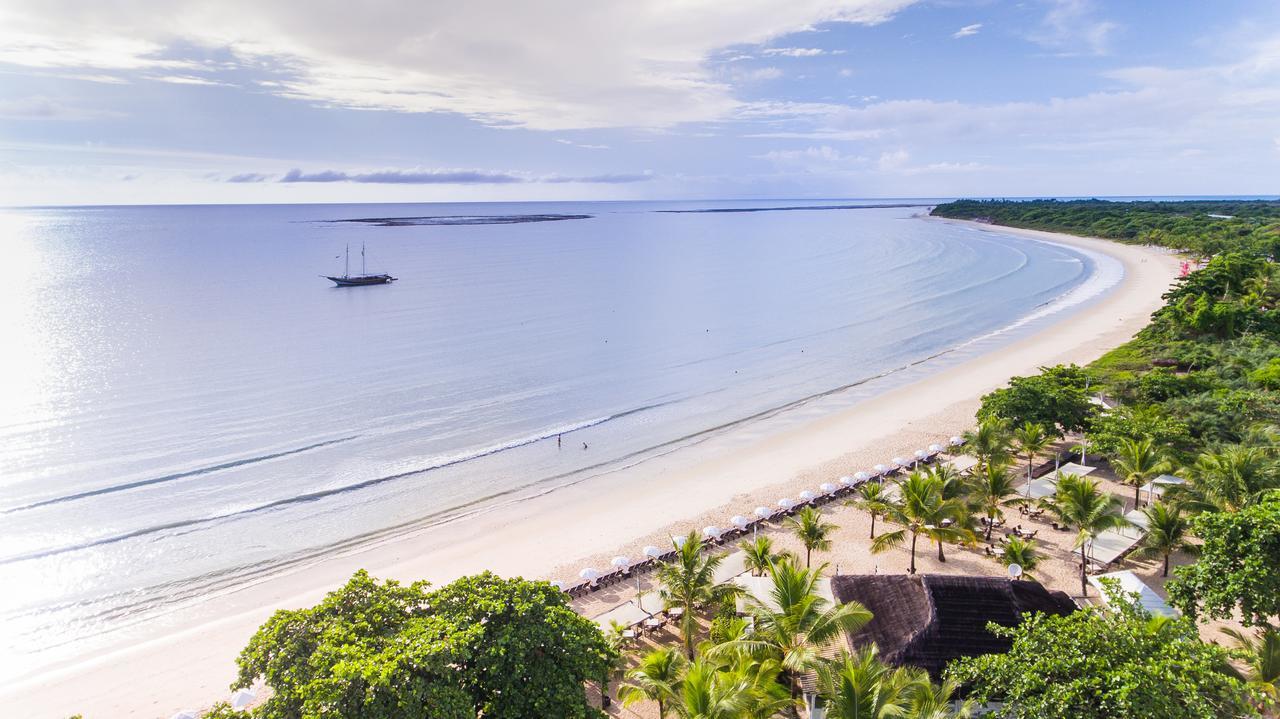 La Torre Resort All Inclusive Porto Seguro Exterior photo Aerial view of the beach